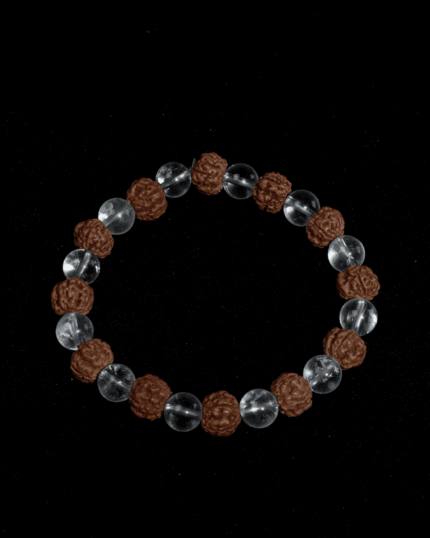 Rudraksha and Sphatik Bracelet